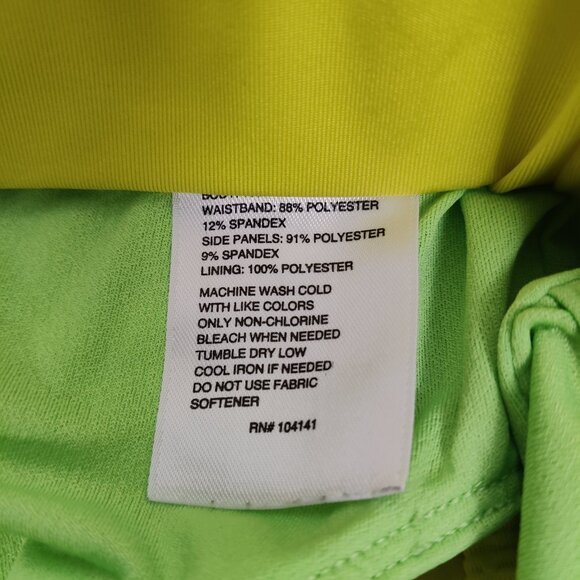 Reebok Women's Athletic Shorts Size XL Neon Yellow Running Gym Gorpcore Sporty - Picture 5 of 9